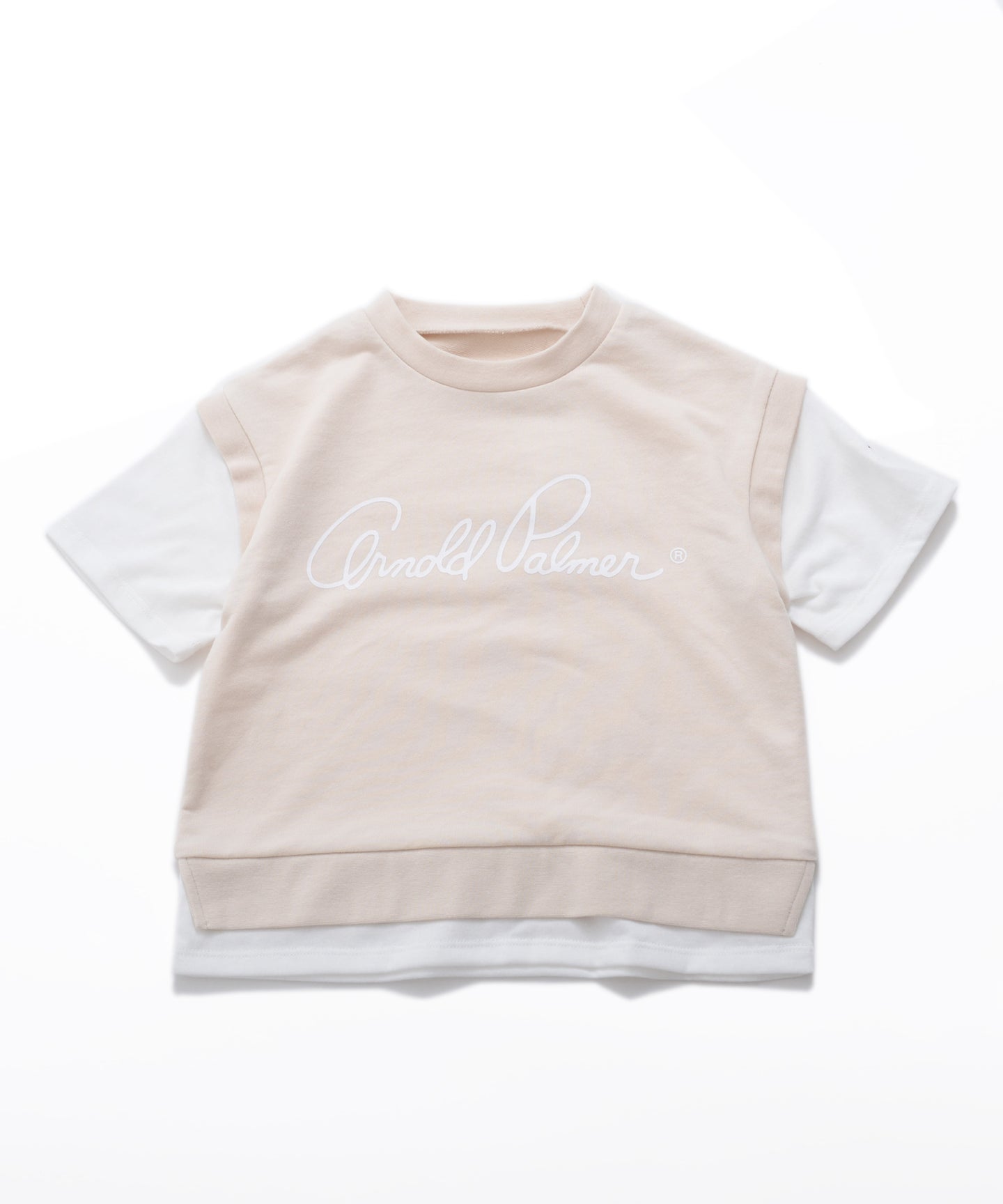 Arnold Palmer 【残り1点】裏毛ベストフェイクレイヤードTシャツ【キッズ】